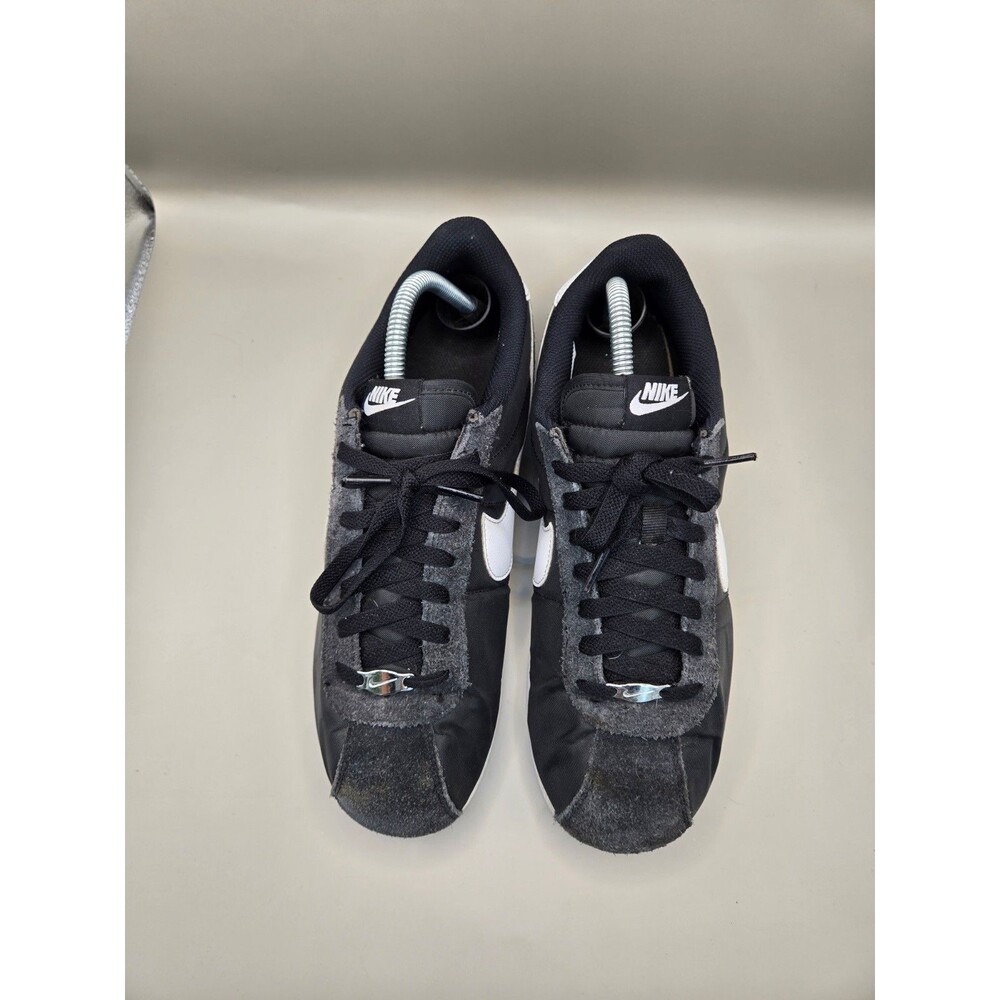 Nike Air Cortez Textile Shoes Mens 9.5 Black White Casual Athletic Retro Sneaker - Picture 3 of 8